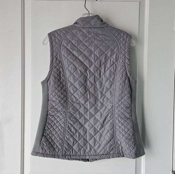 Quilted Gray Vest - Picture 3 of 6